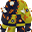 Sewn Demon Yellow Suit (M)