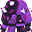 Sewn Demon Purple Suit (M)