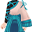 Oni-Style Kimono Blue Suit (M)