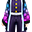蓝色日系制服衣服(男)
