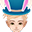 蓝色复活节魔法帽(男)