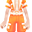 橙色复活节兔子衣服(男)