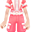 粉色复活节兔子衣服(男)