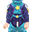 蓝色故障流衣服(男)