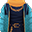 蓝色奢华冬季衣服(男)