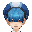蓝色魔法少年帽子(男)