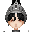 黑色中世纪骑士帽子(男)
