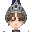 蓝色中世纪骑士帽子(男)