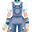 蓝色病娇系衣服(男)