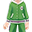 绿色橡胶熊衣服(男)