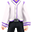 紫色红宝石浴衣衣服(男)