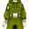 绿色运动流行衣服(男)
