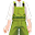 绿色工装衣服(男)