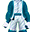 蓝色虎纹衣服(男)