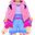 情人节粉色兔子衣服(男)
