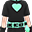 霓虹情人节祖母绿衣服(男)