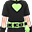 霓虹情人节绿色衣服(男)