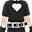 霓虹情人节白色衣服(男)