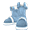 蓝色糖果手杖鞋子(男)