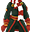 红色糖果手杖衣服(男)