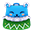 绿色冬季休闲背包
