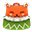 橙色冬季休闲背包