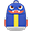 蓝色蛇形睡衣背包