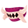 Oni-Style Kimono Pink Mask