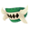 Oni-Style Kimono Green Mask