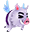 紫色日系小猪