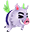 蓝色日系小猪