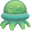 绿色外星章鱼