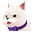 紫色奇妙狗狗