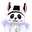 白色白条熊