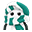 绿色雪人