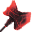 Obsidian Flame Red Big Axe