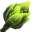 Obsidian Flame Green Wand